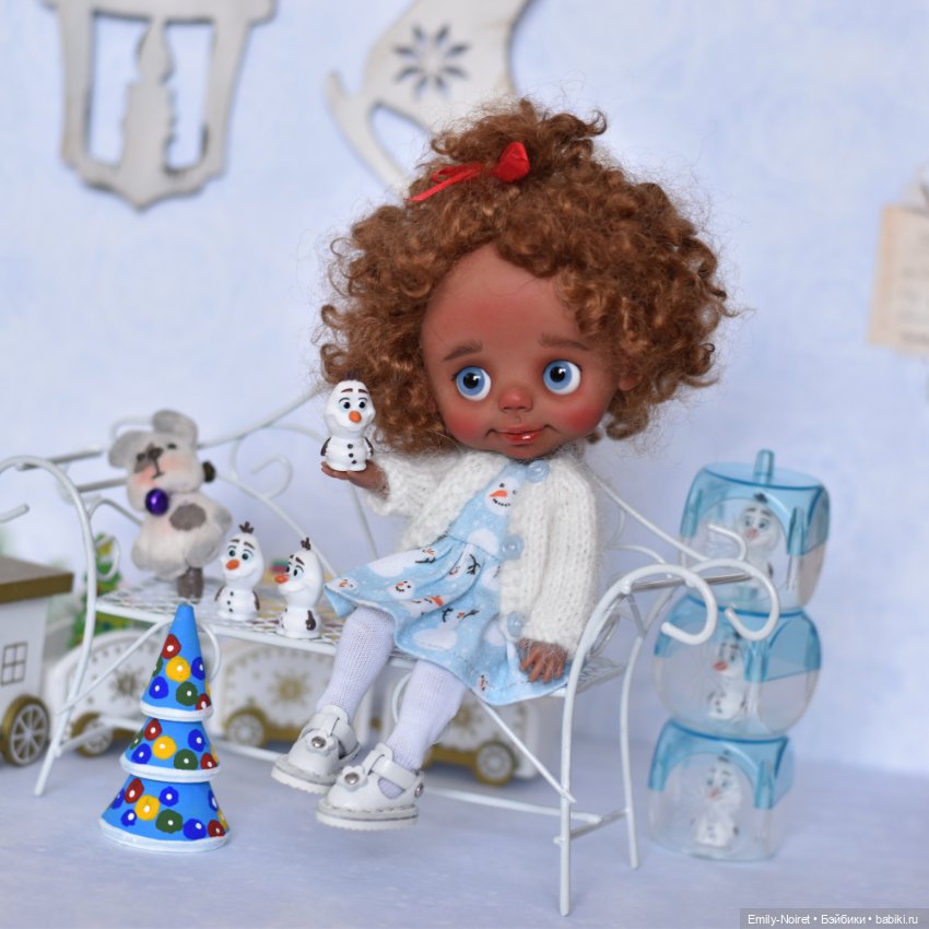 Дина и снеговички — Домашние фото авторских кукол: личные коллекции (фото 3)