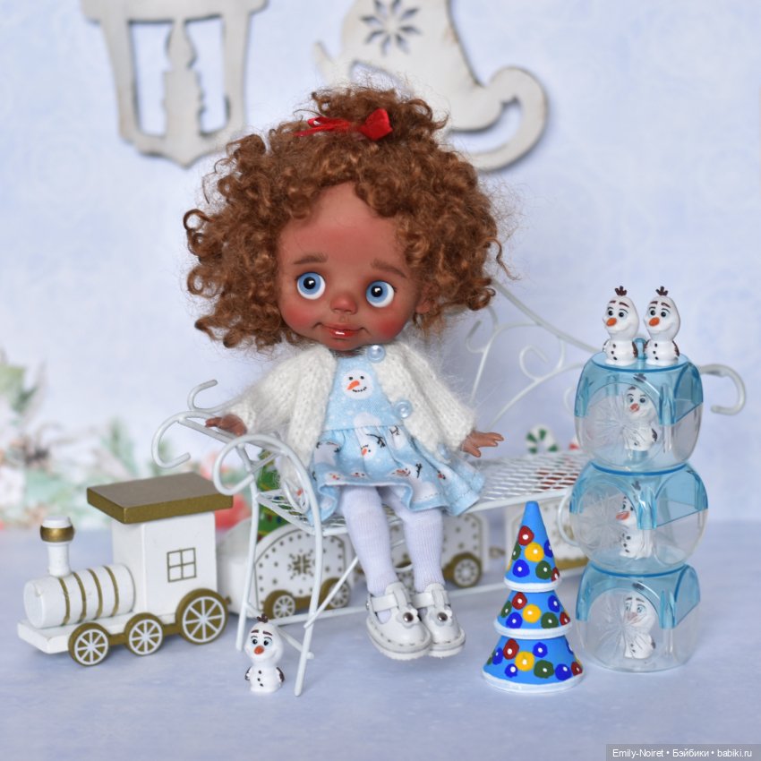 Дина и снеговички — Домашние фото авторских кукол: личные коллекции (фото 7)