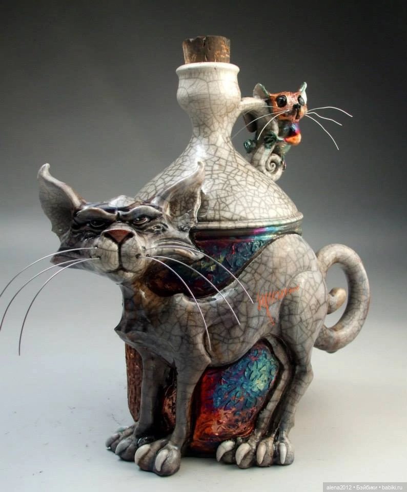 Кото-чайники, кото-подсвечники от Mitchell Grafton (Митчелла Графтона)