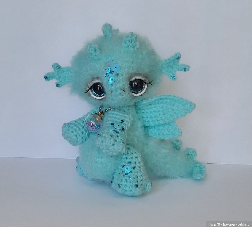 Мятный Дракошка — Вязаные игрушки и амигуруми: крючком (фото 2)