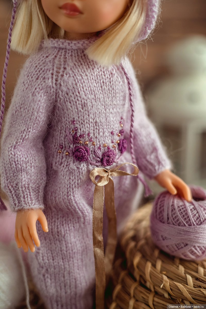 Голубой и нежно-лиловый — Одежда и обувь для кукол своими руками: фото (фото 6)