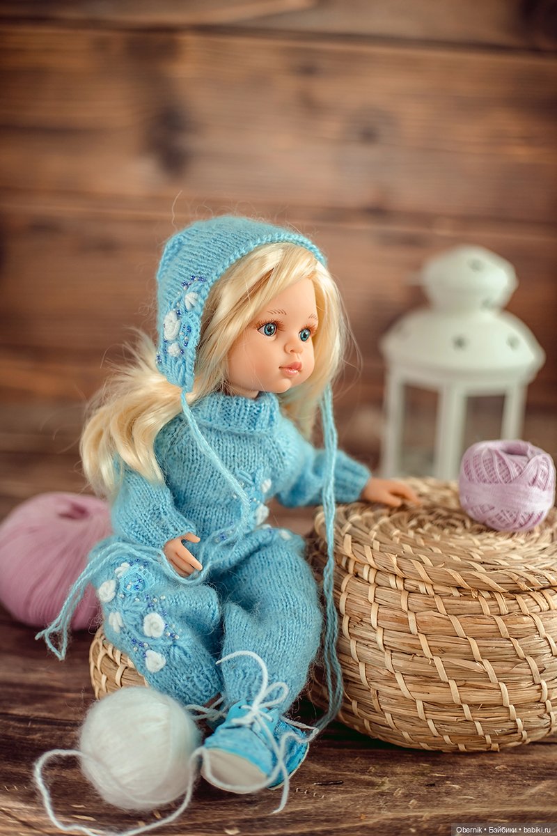 Голубой и нежно-лиловый — Одежда и обувь для кукол своими руками: фото