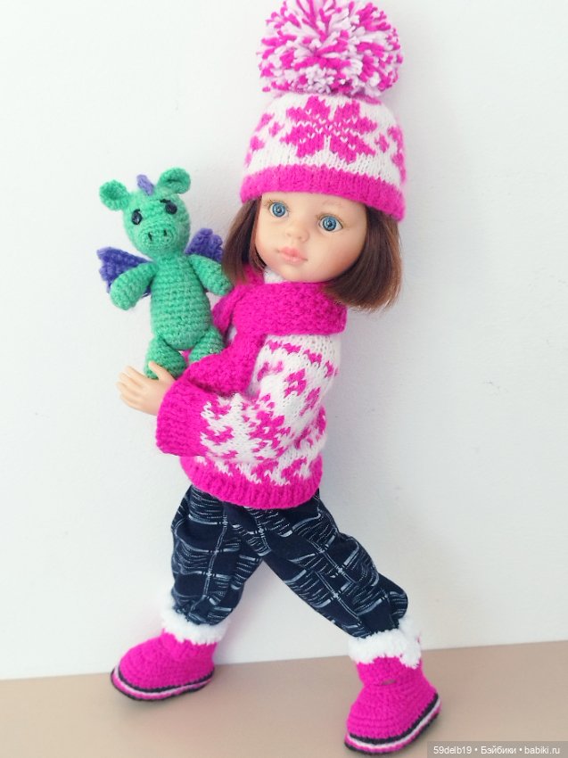 Комплект вязаной одежды с норвежским жаккардом "ПОЛЯРНАЯ ЗВЕЗДА" (фото 10)