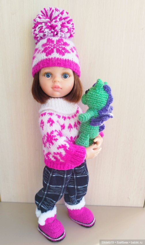 Комплект вязаной одежды с норвежским жаккардом "ПОЛЯРНАЯ ЗВЕЗДА" (фото 7)