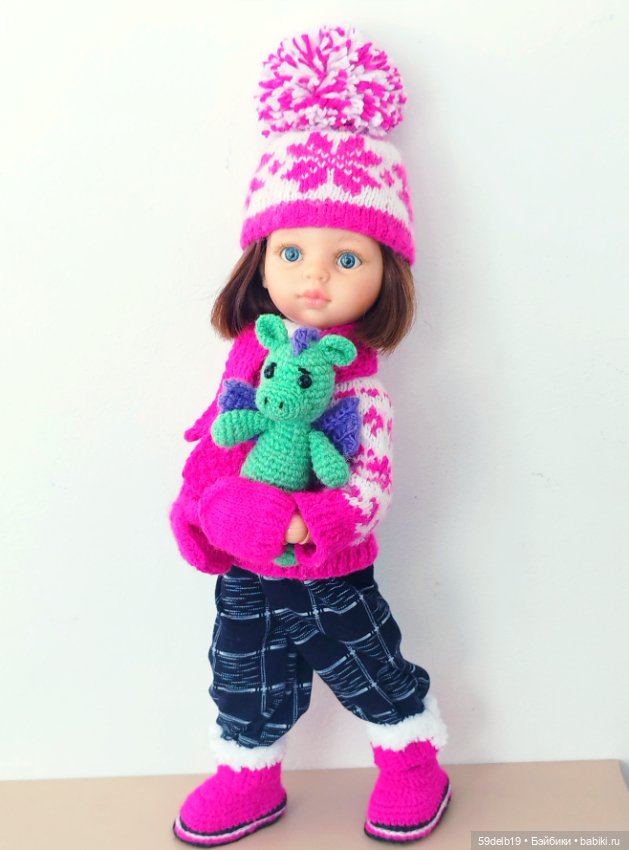 Комплект вязаной одежды с норвежским жаккардом "ПОЛЯРНАЯ ЗВЕЗДА"