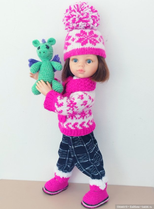 Комплект вязаной одежды с норвежским жаккардом "ПОЛЯРНАЯ ЗВЕЗДА"