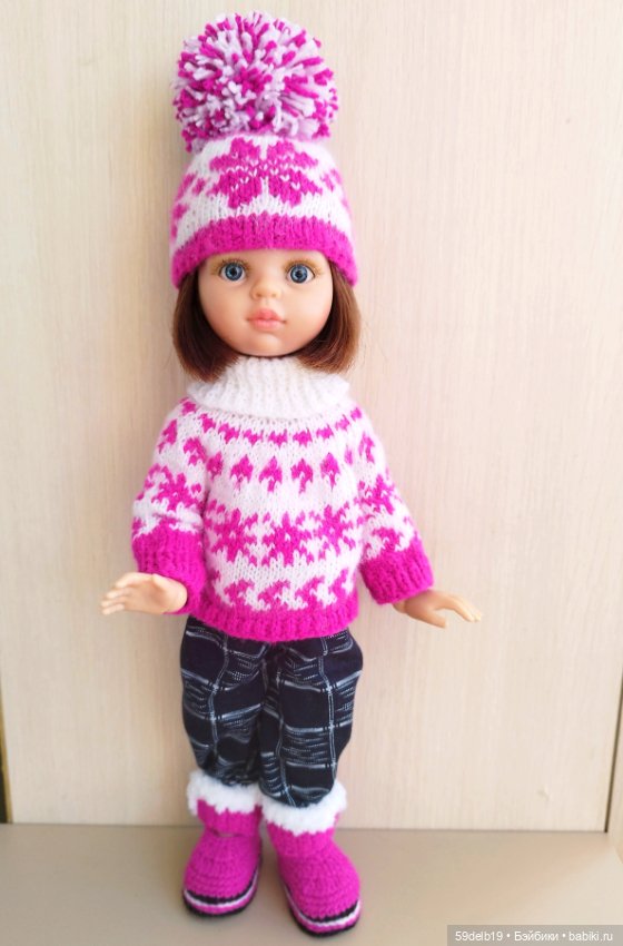 Комплект вязаной одежды с норвежским жаккардом "ПОЛЯРНАЯ ЗВЕЗДА"