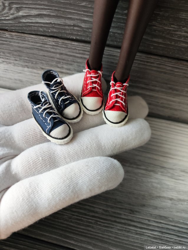 Микро обувь для Поппи Паркер и Барби с плоской стопой