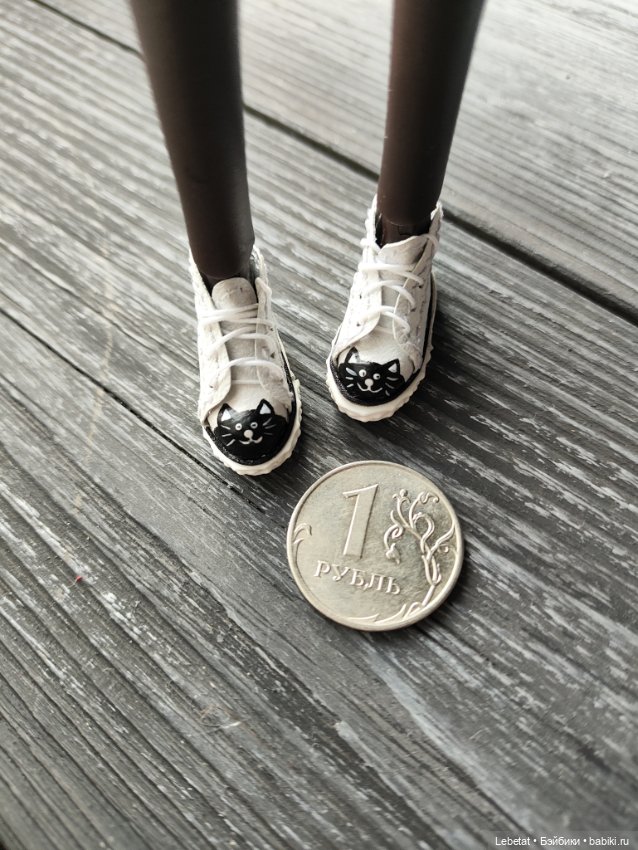 Микро обувь для Поппи Паркер и Барби с плоской стопой