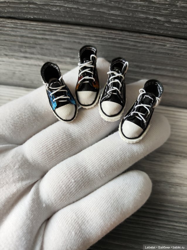 Микро обувь для Поппи Паркер и Барби с плоской стопой (фото 5)