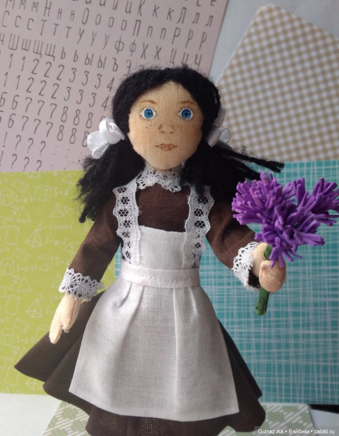 Кукла школьница — Авторские текстильные куклы: Вальдорфские