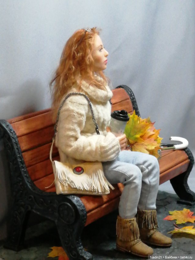 Авторская кукла "Осенний джаз"