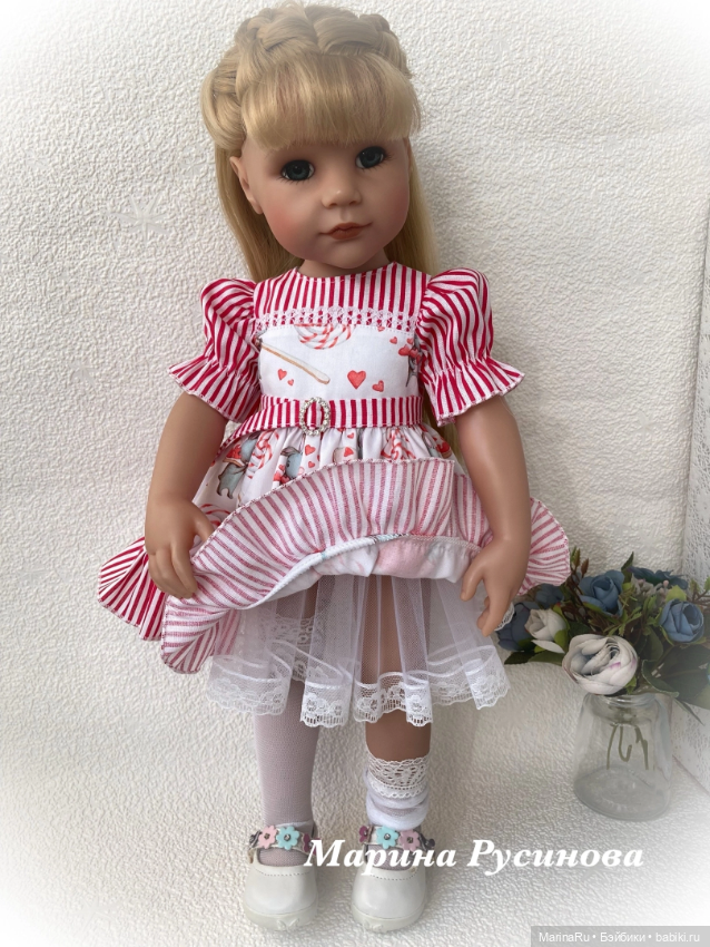 Платья с рюшами — Одежда и обувь для кукол своими руками: фото (фото 9)