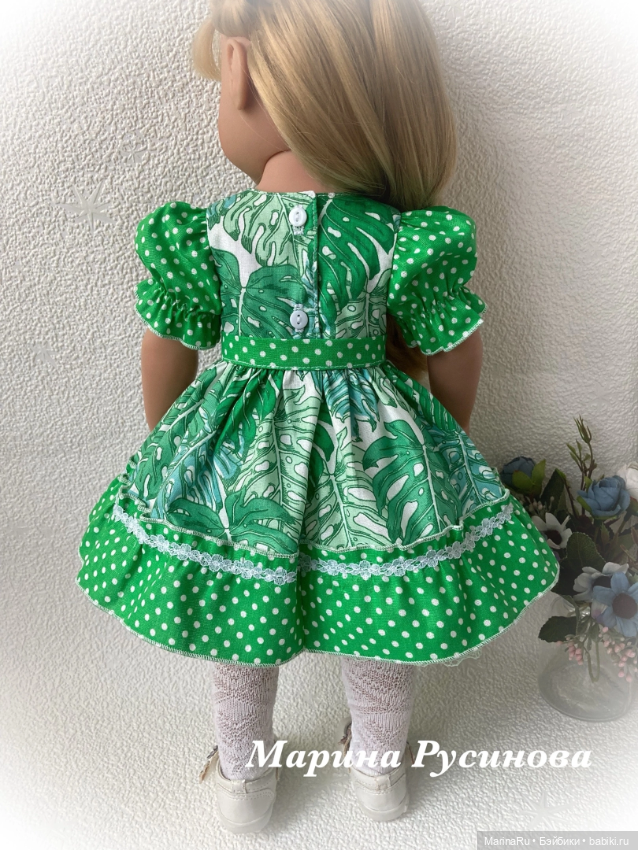Платья с рюшами — Одежда и обувь для кукол своими руками: фото