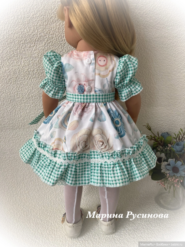 Платья с рюшами — Одежда и обувь для кукол своими руками: фото (фото 5)