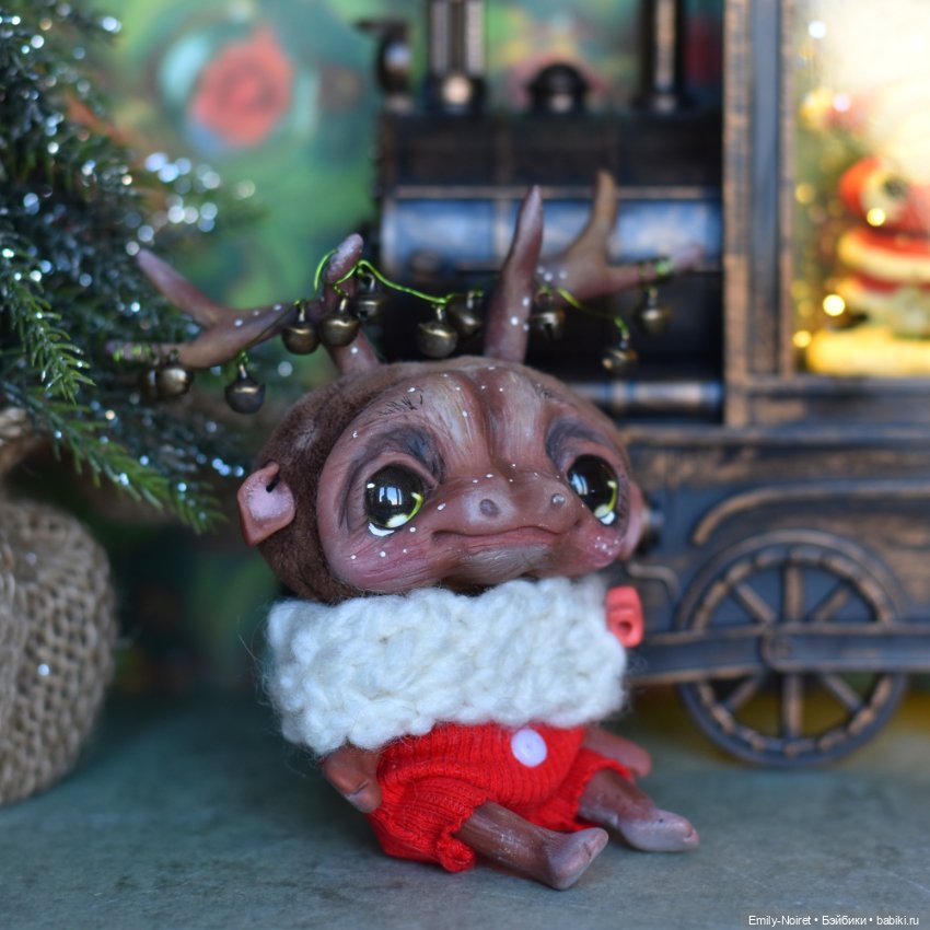 Новогодний оленяшка — Домашние фото авторских игрушек: Тедди (фото 6)