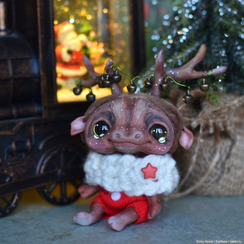 Новогодний оленяшка — Домашние фото авторских игрушек: Тедди (фото 2)