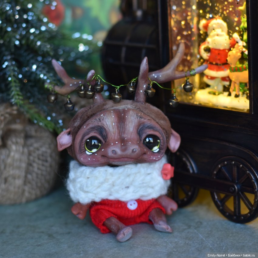 Новогодний оленяшка — Домашние фото авторских игрушек: Тедди (фото 7)