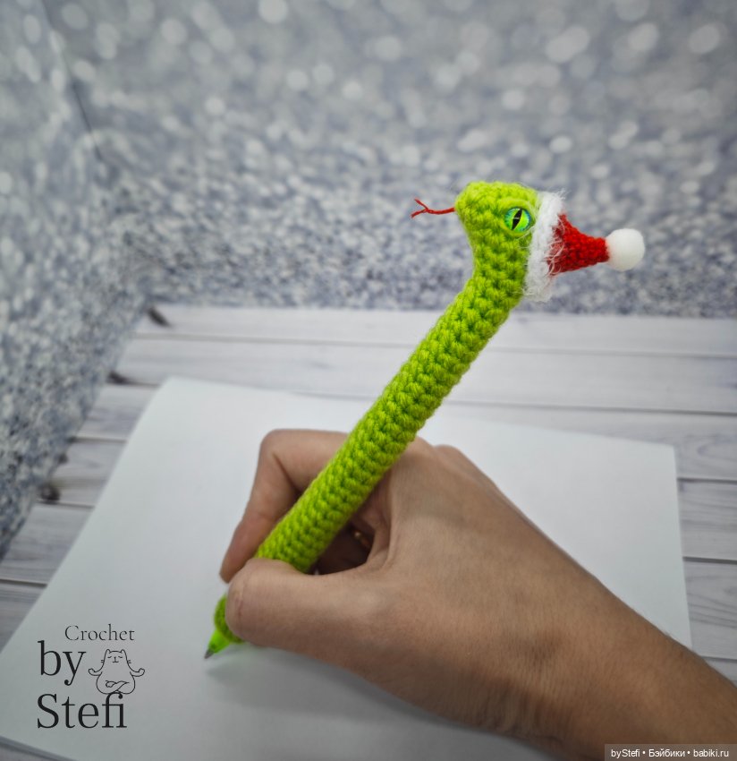 Новогодние змейки — Вязаные игрушки и амигуруми: крючком (фото 5)