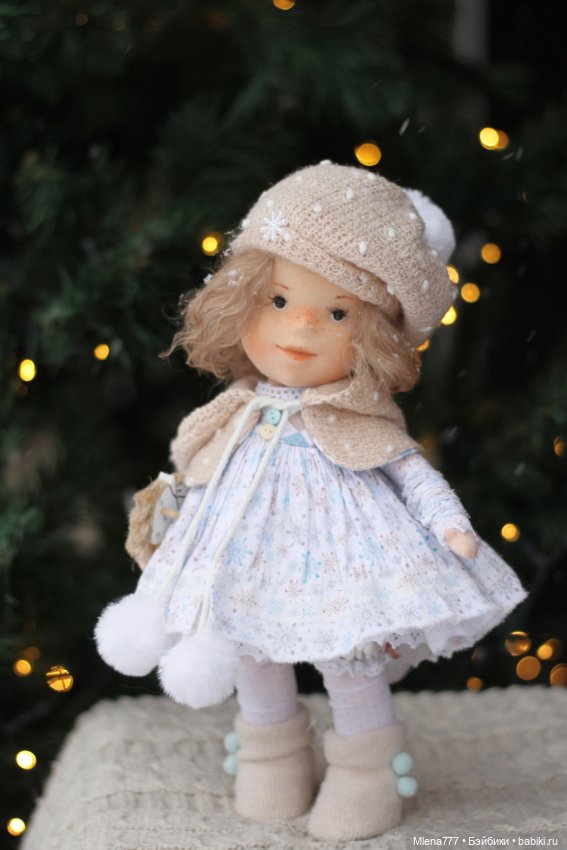 Девочка Зима — Авторские текстильные куклы: Вальдорфские