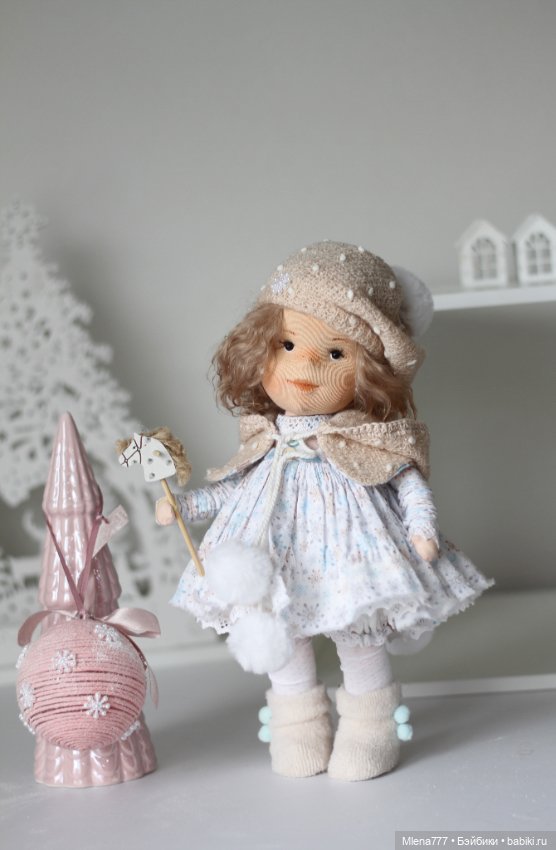 Девочка Зима — Авторские текстильные куклы: Вальдорфские (фото 6)