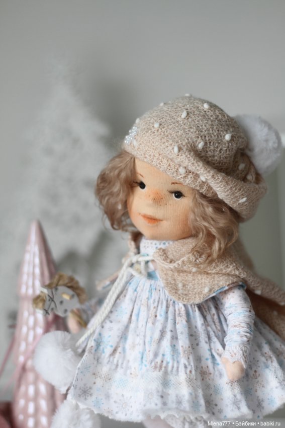 Девочка Зима — Авторские текстильные куклы: Вальдорфские (фото 9)
