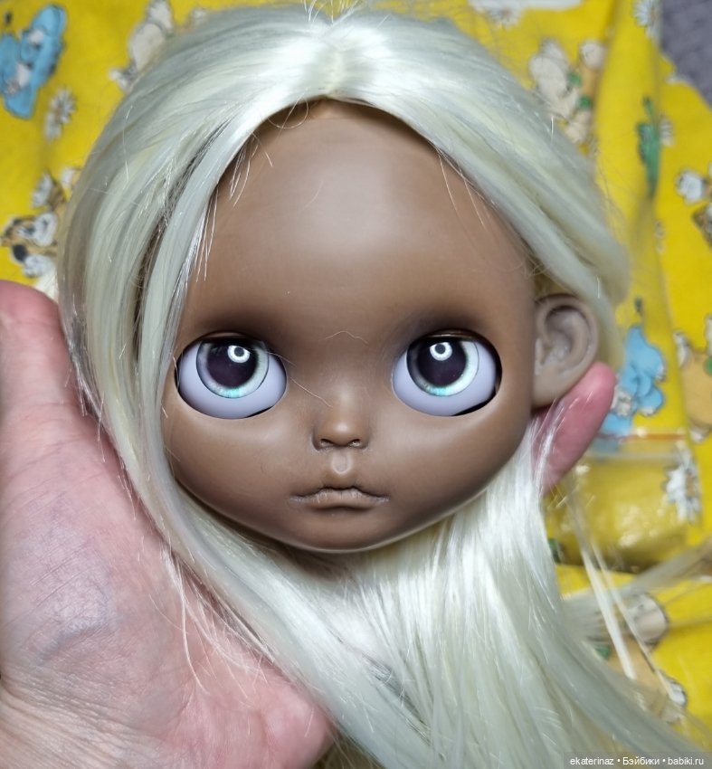 Карвинг темнокожей блайз — Куклы Blythe (Блайз) ООАК: кастом (фото 4)