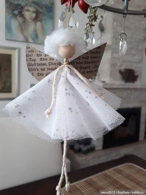 Ангелы на ёлочку — Лепка авторских игрушек и папье (фото 4)