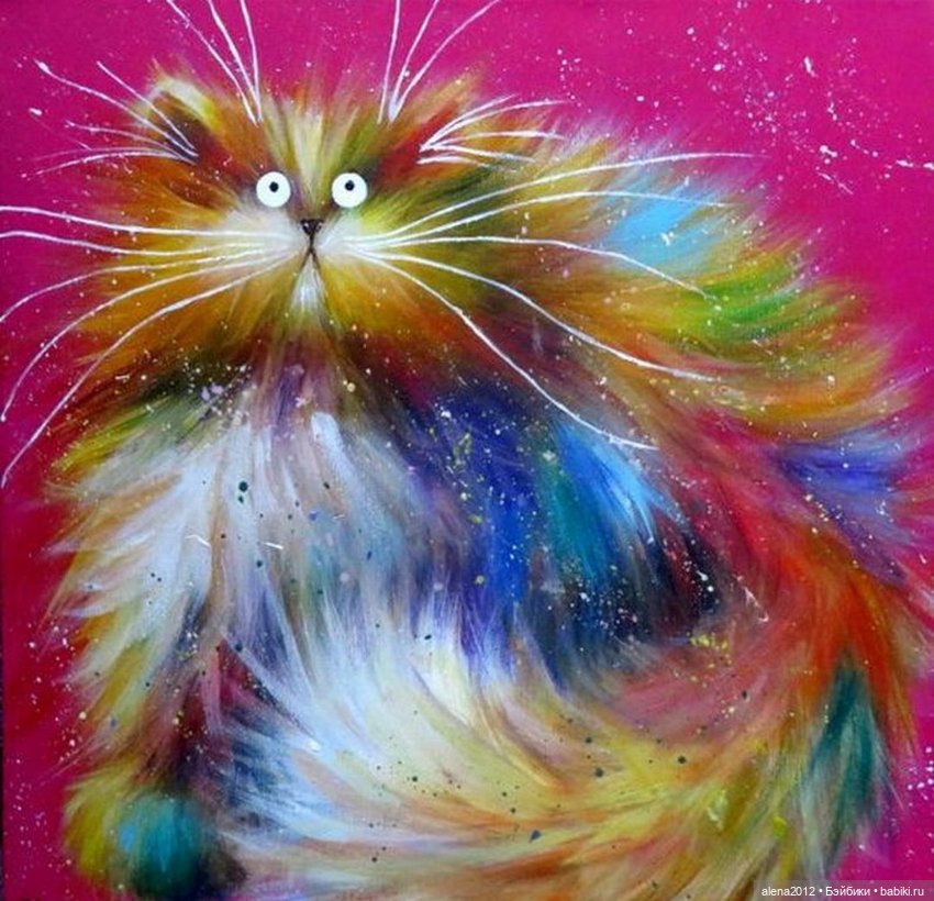 Радужные коты - радостные коты. Kim Haskins