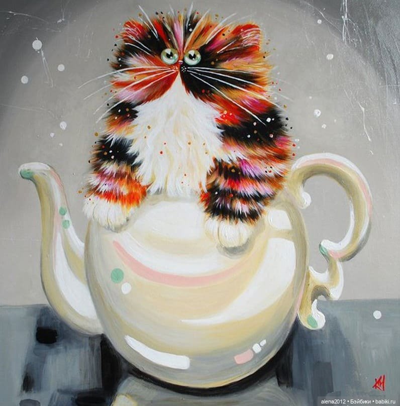 Радужные коты - радостные коты. Kim Haskins