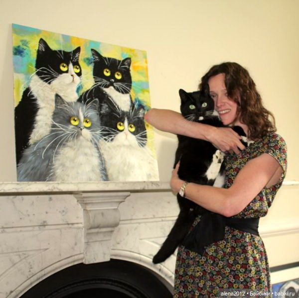 Радужные коты - радостные коты. Kim Haskins