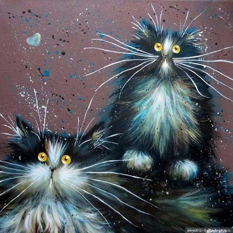 Радужные коты - радостные коты. Kim Haskins