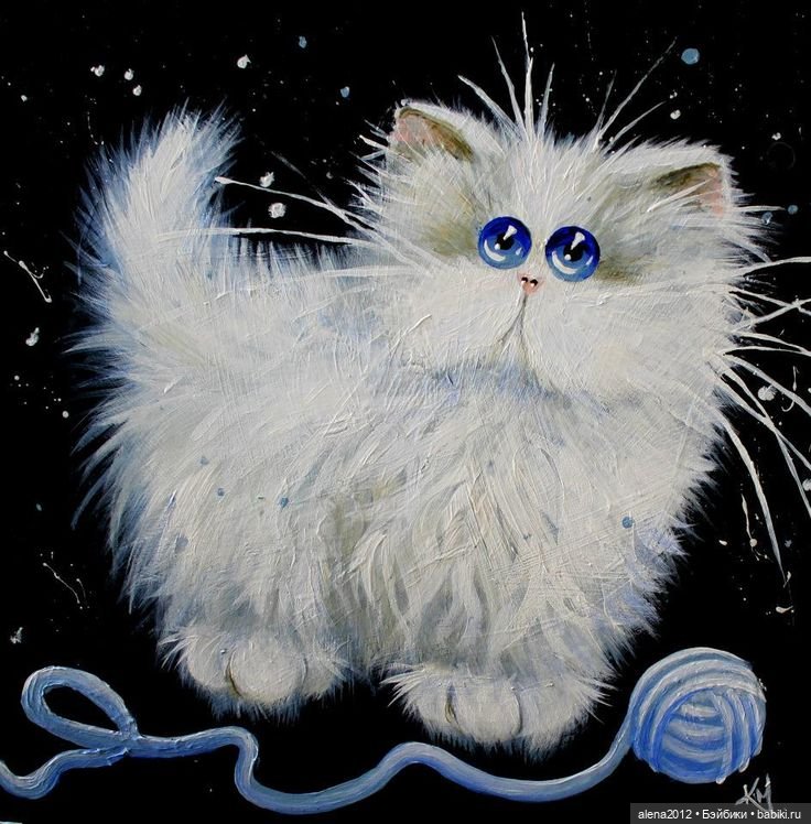 Радужные коты - радостные коты. Kim Haskins