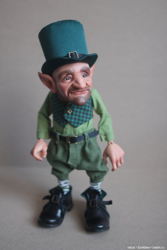 Мистер Грин — Авторские шарнирные куклы своими руками: лепка (фото 4)
