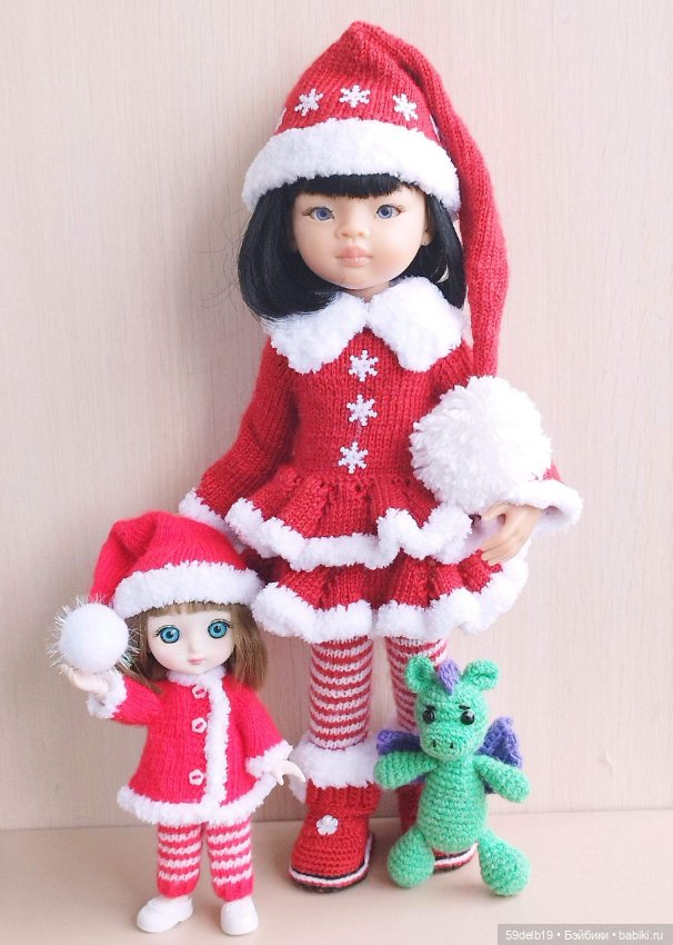 Новогодний костюм "Санта" для кукол паола рейна (фото 3)