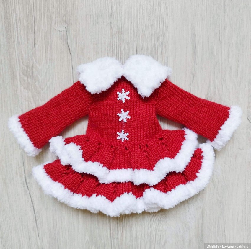 Новогодний костюм "Санта" для кукол паола рейна