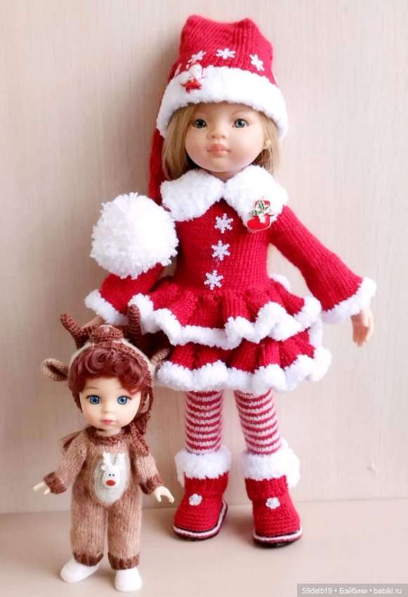 Новогодний костюм "Санта" для кукол паола рейна (фото 6)