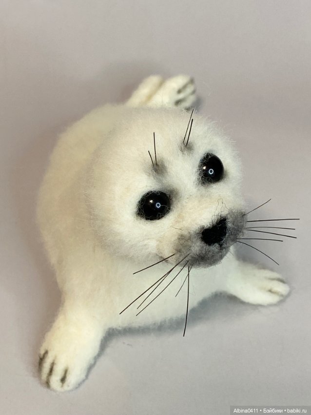 Белёк — Валяные игрушки из шерсти: сухое валяние (фото 5)