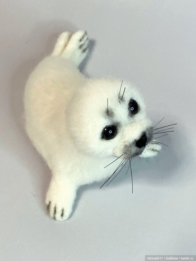 Белёк — Валяные игрушки из шерсти: сухое валяние (фото 2)