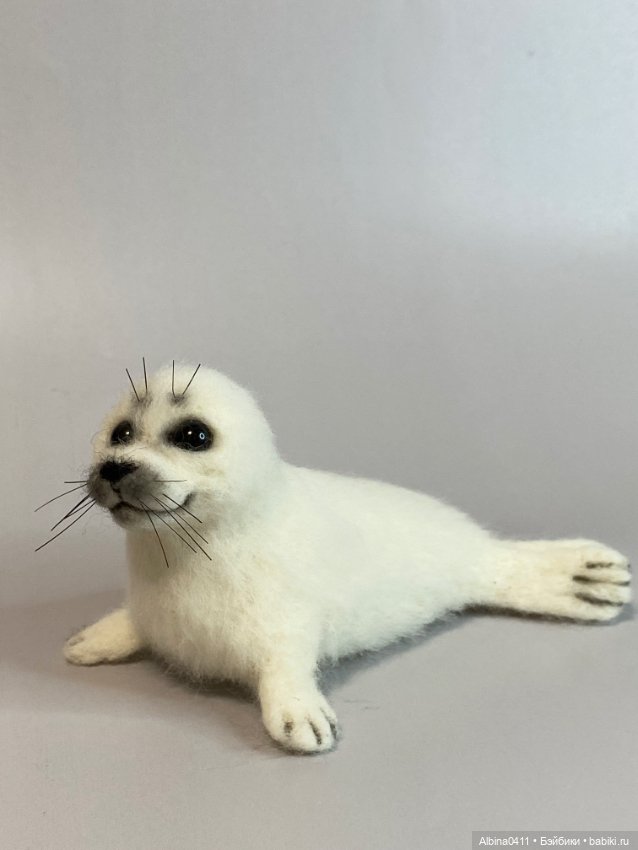 Белёк — Валяные игрушки из шерсти: сухое валяние