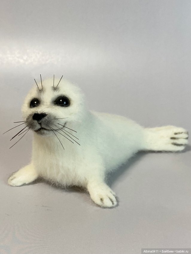 Белёк — Валяные игрушки из шерсти: сухое валяние (фото 4)