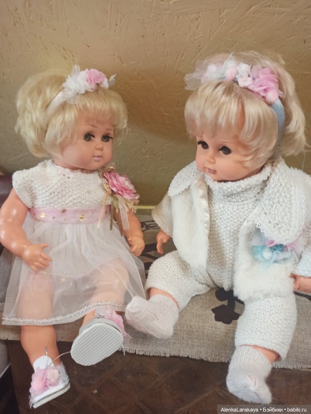 Вязаная одежда для восстановленных кукол