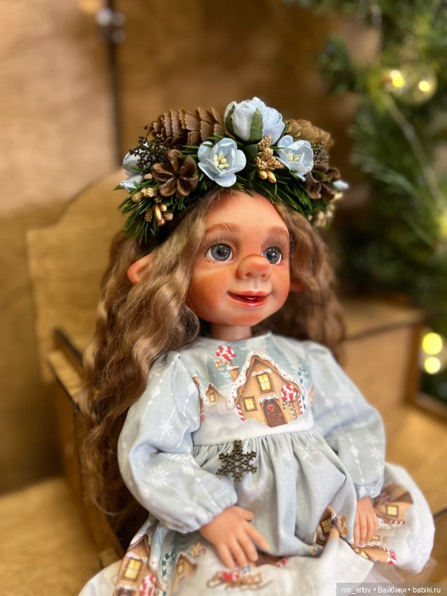 Эльфиечки новогодние — Авторские шарнирные куклы своими руками: лепка (фото 6)