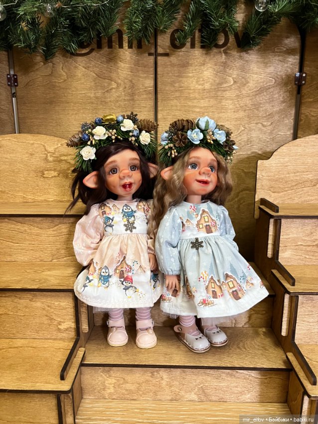 Эльфиечки новогодние — Авторские шарнирные куклы своими руками: лепка