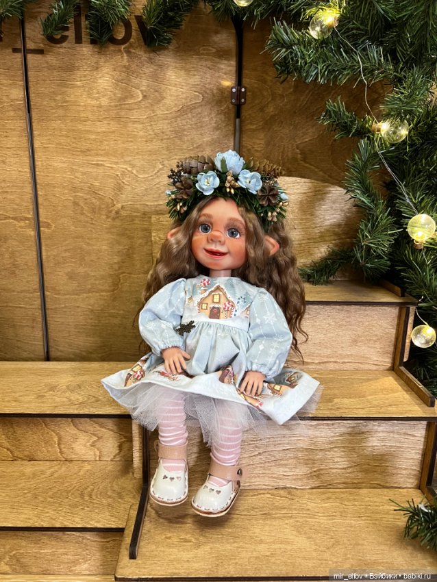 Эльфиечки новогодние — Авторские шарнирные куклы своими руками: лепка (фото 7)