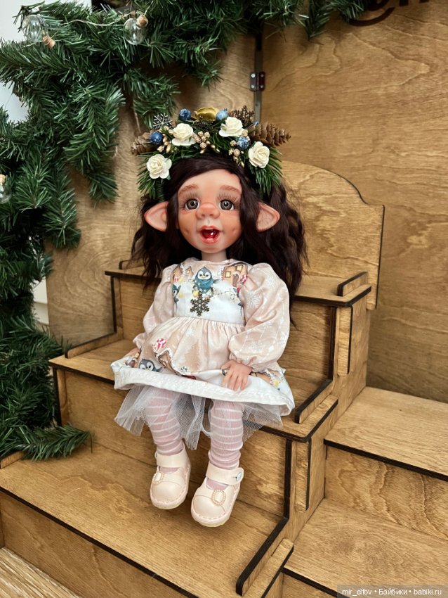 Эльфиечки новогодние — Авторские шарнирные куклы своими руками: лепка (фото 9)