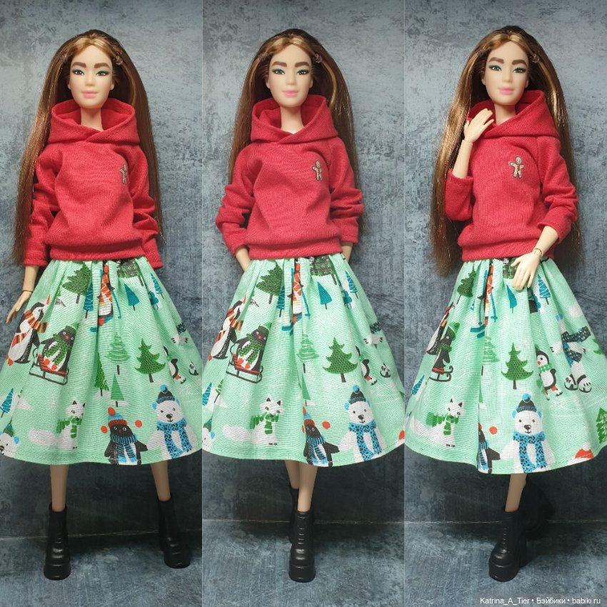 Новогоднее 🌲🎄 — Одежда и обувь для кукол своими руками: фото (фото 7)