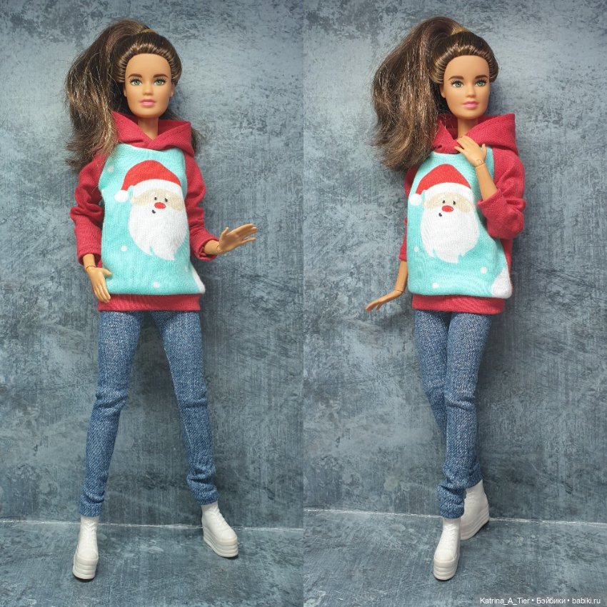 Новогоднее 🌲🎄 — Одежда и обувь для кукол своими руками: фото (фото 6)