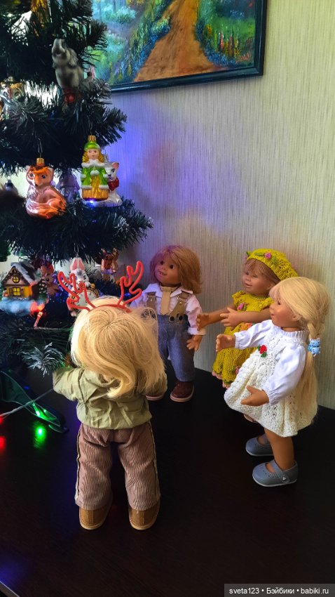 Украшаем маленькую елочку