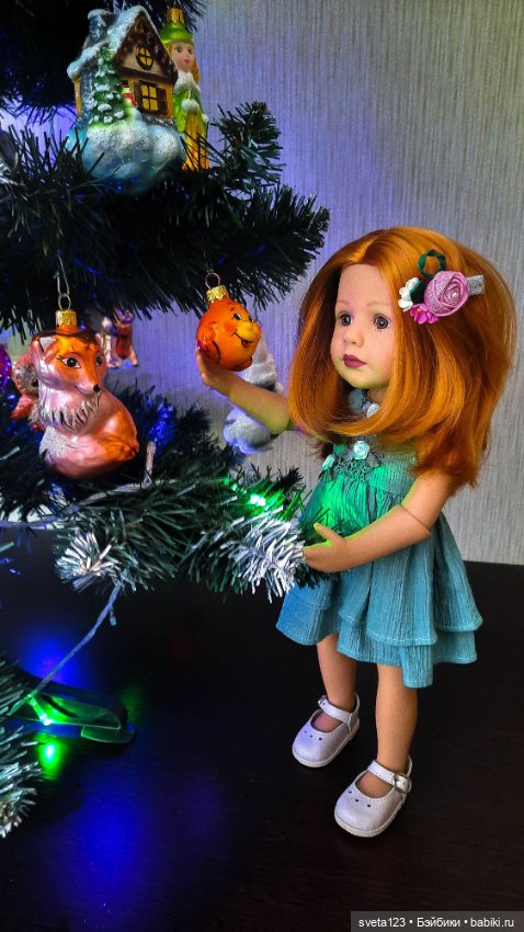 Украшаем маленькую елочку (фото 8)